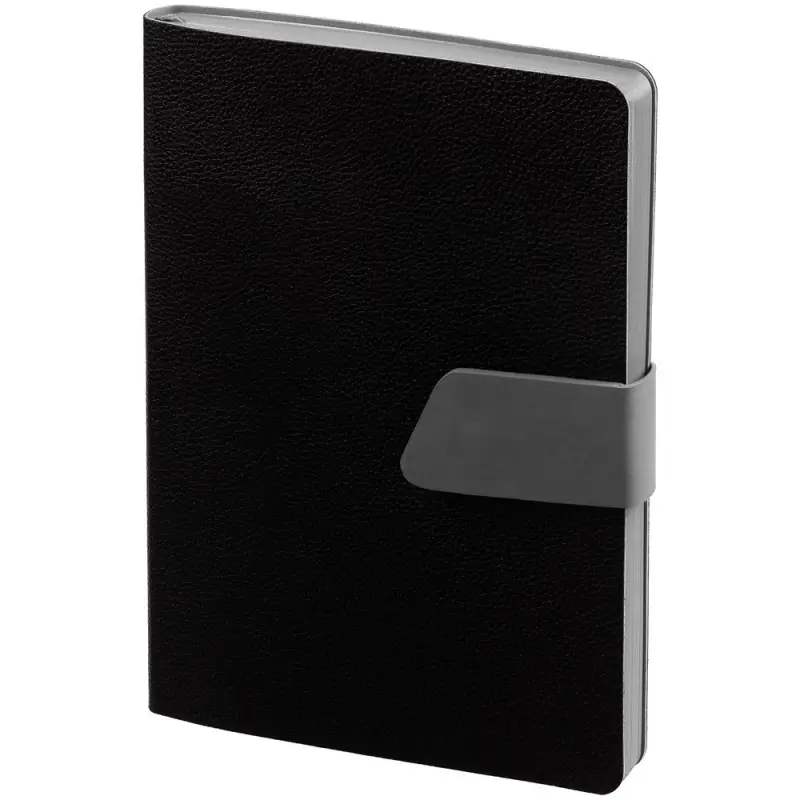 Ежедневник Boom, недатированный, черный с серым