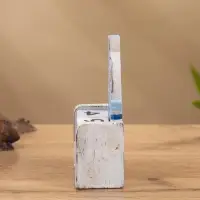 Календарь настольный "Парусник" дерево 7х4х11 см синий