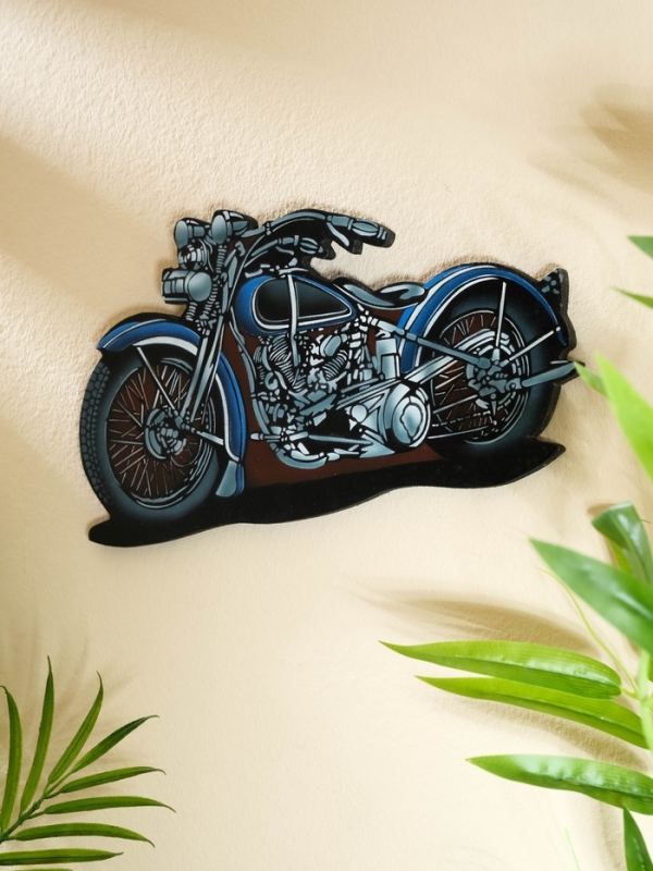 Панно "Чоппер" дерево 30х16 см, синий