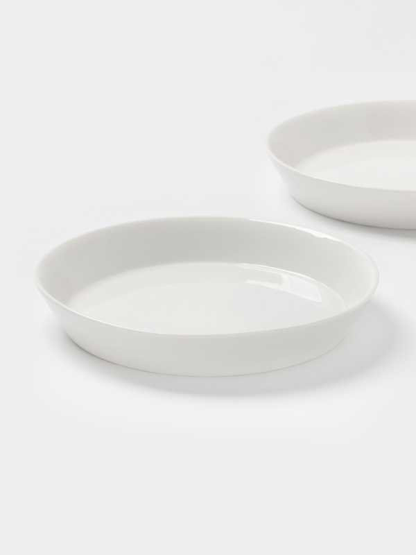 Набор тарелок глубоких 2 шт 21,5х3,5 см Magistro "White Snow" 600 мл