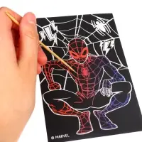 Гравюра детская &laquo;Человек-паук&raquo;, набор 2 шт, 10 х 15 см