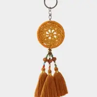 Брелок "Ловец снов" 19 см, цв. бежевый