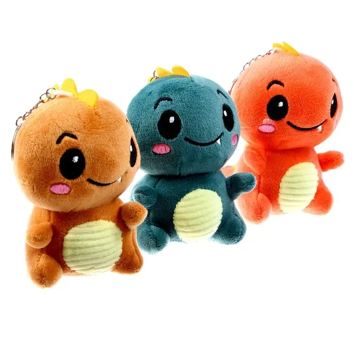 Мягкая игрушка &laquo;Дино&raquo;, на брелоке, 10 см, цвета МИКС