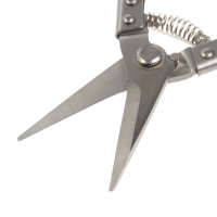 Ножницы по металлу ТУНДРА, авторазжим, пластиковые рукоятки, прямой рез, 200 мм