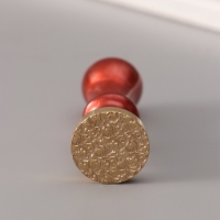 Печать для сургуча с пластиковой ручкой "Цветочки" 6,3х2,5х2,5 см