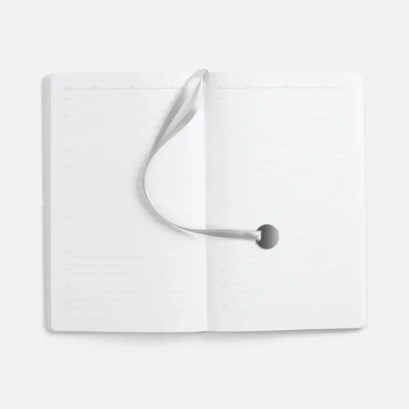 Ежедневник Waltz, недатированный, серебристый