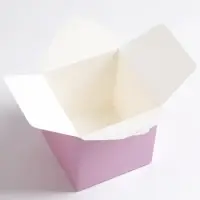 Коробка складная розовая, 10&times;10&times;10 см