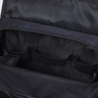 Косметичка-несессер на липучках, с ручкой, цвет чёрный