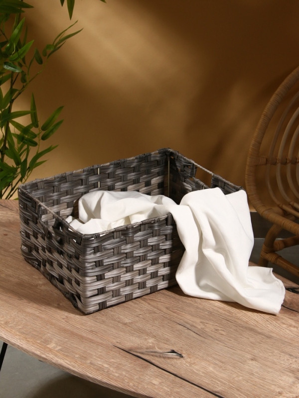 Корзина плетеная 40х29х17 см, пластик