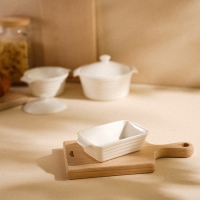 Форма для выпечки из жаропрочной керамики SL Home &laquo;Санторини&raquo;, 250 мл, 15,8&times;9,2&times;4,5 см, цвет белый