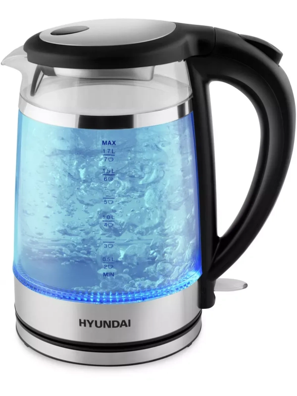 Чайник HYK-G3036 1,7л 2200Вт черный (стекло)
