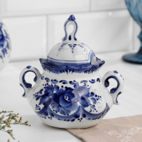 Сахарница &laquo;Анимон&raquo;, 7&times;7&times;14 см, гжель