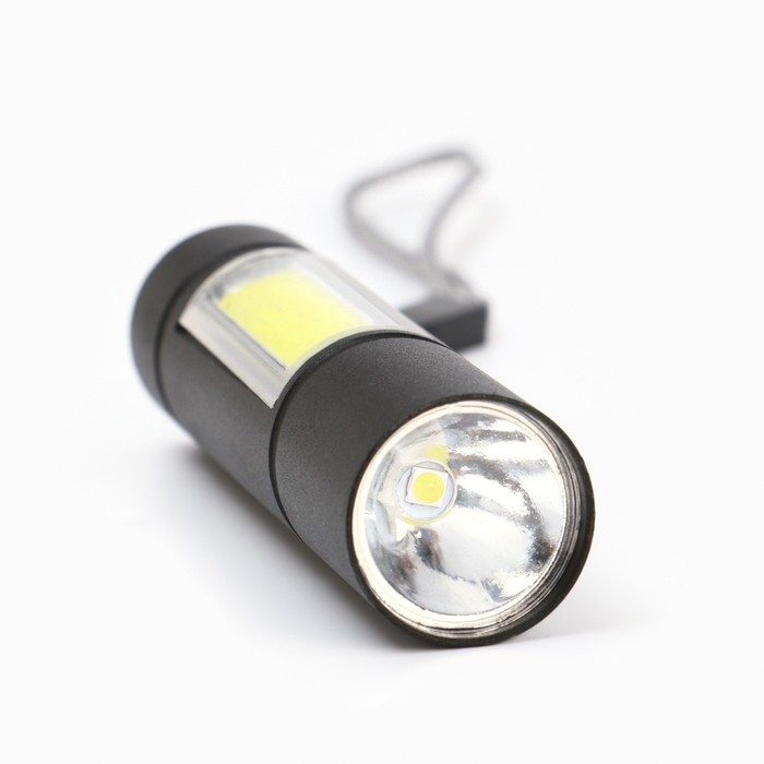 Фонарь ручной аккумуляторный, 3 Вт, 600 мАч, XPE, 3 режима, USB