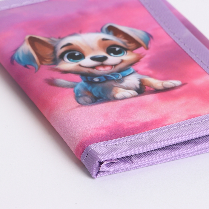 Кошелёк детский на липучке &laquo;Выбражулька&raquo;, цвет розовый