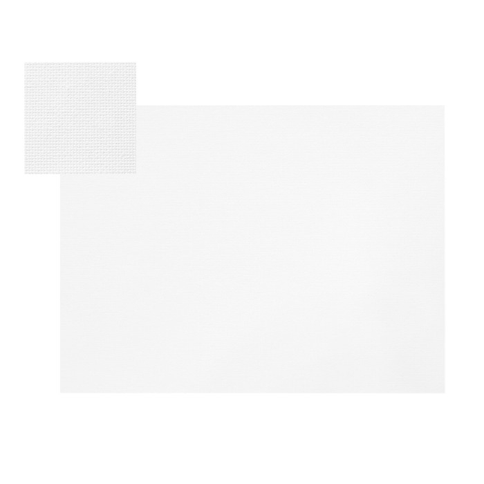 Холст на картоне 15 х 20 см, 100% хлопок, 280 г/м2, толщина3 мм, мелкое зерно