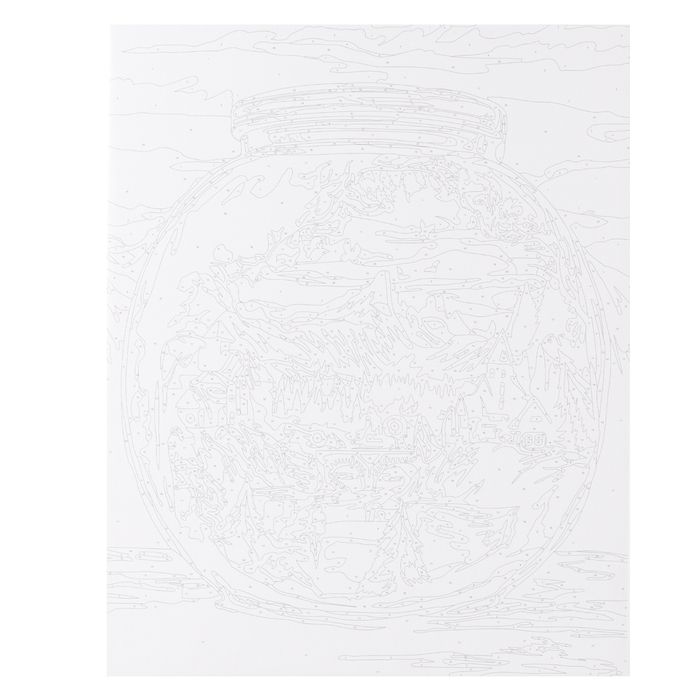 Картина по номерам &laquo;Мир в стекле&raquo;, на холсте с подрамником, 40 &times; 50 см