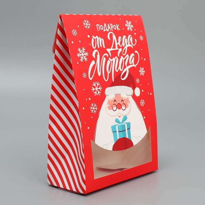 Коробка подарочная новогодняя складная &laquo;Дед Мороз&raquo;, 15 х 7 х 22 см, Новый год
