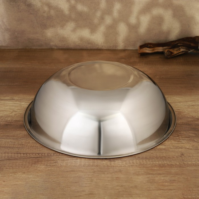 Миска из нержавеющей стали, 6 л, d=34 см, толщина 0,4 мм