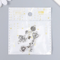 Металлический элемент, декоративная подвеска &laquo;Арт Узор. Ключики&raquo;, набор 4 шт.