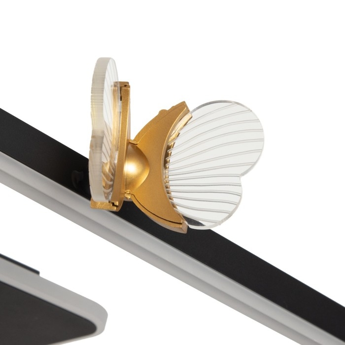 Люстра "Бабочки Тетра" 108Вт LED 3000-6000К черный 75х75х15см BayerLux