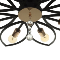 Люстра 2138/8 E27 40Вт черно-золотой 80х80х20 см BayerLux