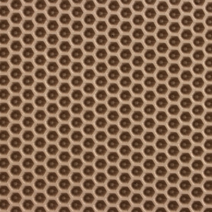 Коврик eva универсальный Grand Caratt, Соты 46 х 66 см, бежевый