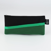 Пенал школьный текстильный &laquo;1 сентября: Чёрная с сеткой&raquo;, 21*10 см