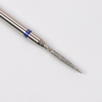 Фреза алмазная для маникюра &laquo;Игла&raquo;, средняя зернистость, 1,2 &times; 10 мм, в пластиковом футляре