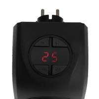 Портативный обогреватель Luazon LTO-02, 400Вт, 23 м&sup2;, 2 режима, чёрный, от сети