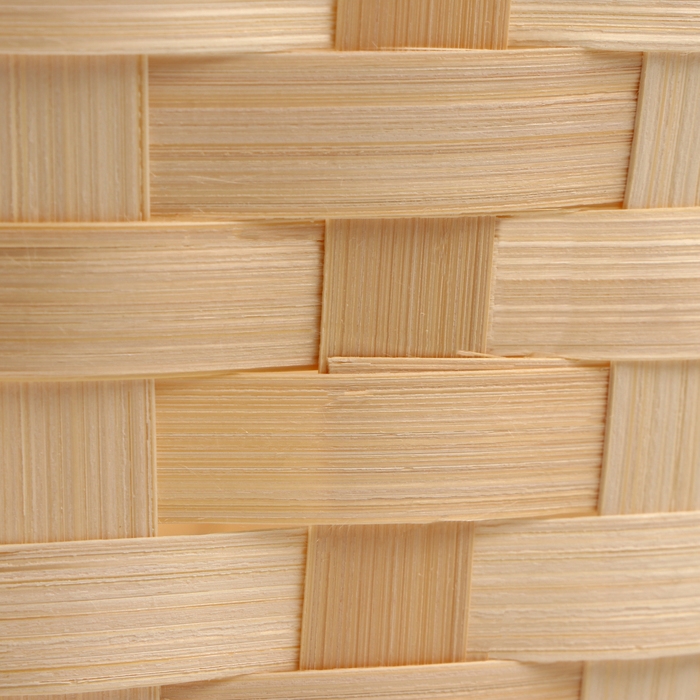 Корзина плетёная , 30х22 x H13/49см, бамбук, натуральный