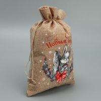 Мешок с термонаклейкой &laquo;Белочка&raquo;, 16 х 24 см +/- 1.5 см, Новый год