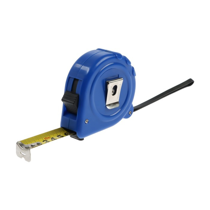 Рулетка ТУНДРА, пластиковый корпус, 3 фиксатора, 10 м х 25 мм