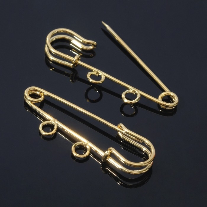 Булавка для подвесок PO-035, №01 (набор 2 шт.) 35&times;5 мм, цвет золото