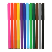 Фломастеры Faber-Castell &laquo;Замок&raquo; смываемые, в картонной коробке с европодвесом, 12 цветов