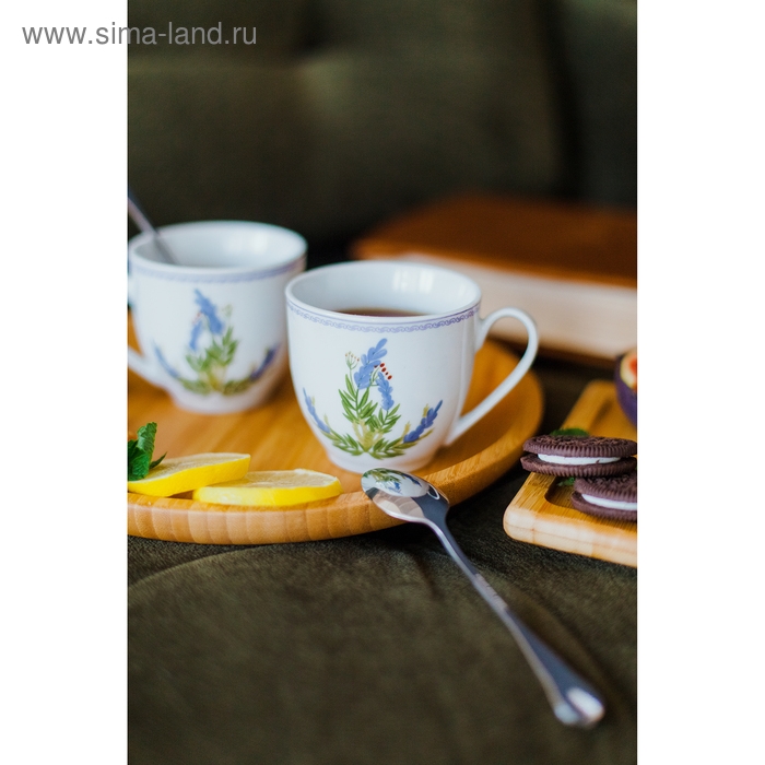 Набор чайных ложек Доляна &laquo;Капля&raquo;, 15 см, 6 шт, цвет серебряный