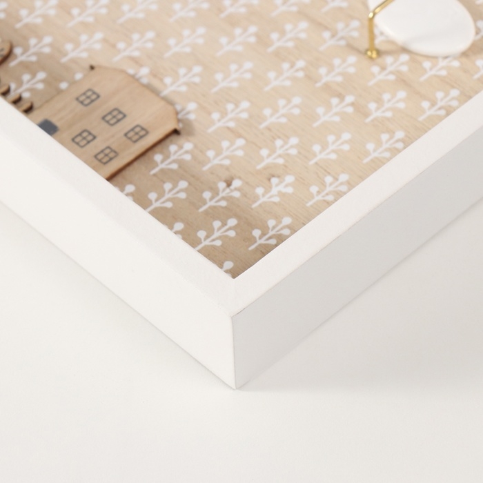 Крючки декоративные дерево Крючки декоративные дерево "Домики и деревья" 3х36,5х16,4 см