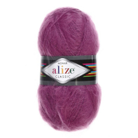 Пряжа "Mohair classic" 25% мохер, 24% шерсть, 51% акрил 200м/100гр (169 роза)