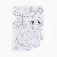 Раскраска антистресс на новый год. Открытки для вдохновения &laquo;В ожидании Нового года&raquo;, А6