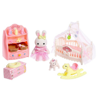 Игровой набор &laquo;Зайчик: детская комната&raquo; с набором мебели, питомцем и аксессуарами, МИКС
