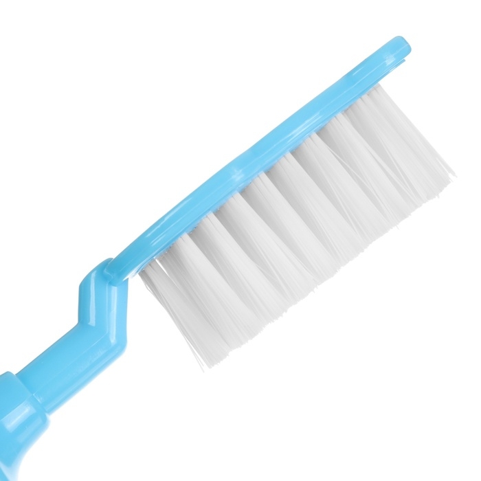 Набор расчёсок с погремушкой &laquo;Бегемотик&raquo;, 2 предмета: расчёска с зубчиками + щётка