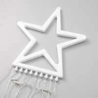 Светодиодная фигура &laquo;Комета&raquo; 3.5 м, пластик, 9 нитей, 220 В, свечение оранжевое