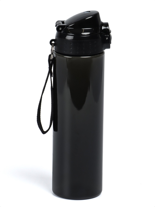 Бутылка для воды Onlytop, 700 мл, цвет черный