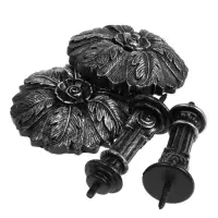 Крючок для штор CAPPIO KS035, d=9.8 мм, цвет серебро, 2 шт