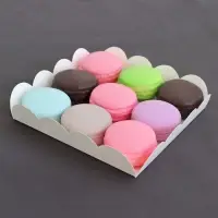 Коробка для печенья, белая, 15&times;15&times;3 см