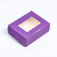 Контейнер на вынос, сиреневый, 10&times;8&times;3.5 см