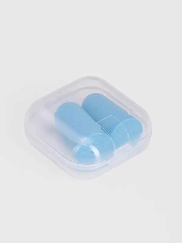 Беруши в пласт футл (ПУ) 2,5*1см (наб 10пар цена за наб) голубой накл ОТ