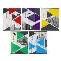 Тетрадь 48 листов в линейку Calligrata &laquo;Мегаполис&raquo;, обложка мелованная бумага, блок №2, белизна 75% (серые листы), МИКС