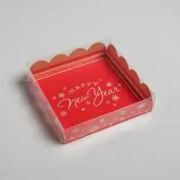 Коробка для кондитерских изделий с PVC крышкой &laquo;New story&raquo;, 13 х 13 х 3 см