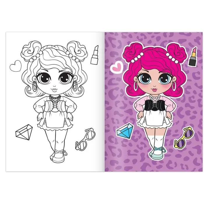 Раскраска &laquo;WOW Girls. Модный показ&raquo;, формат А5, 12 стр.