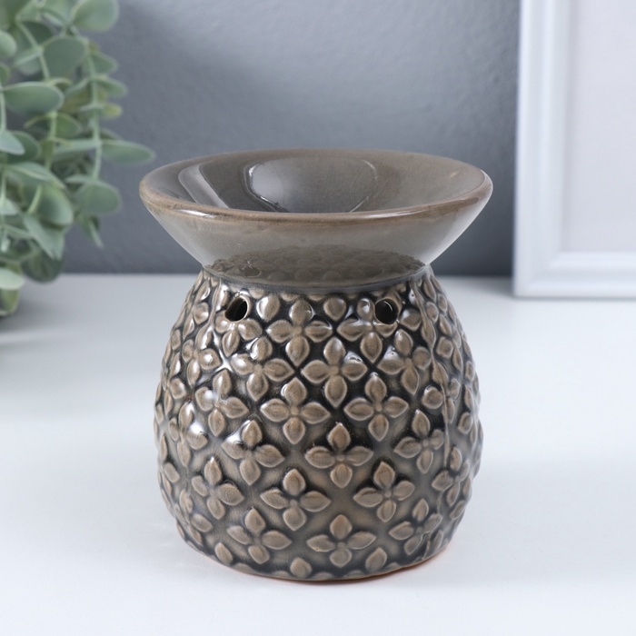 Аромалампа керамика Аромалампа керамика "Геометрические узоры" МИКС 9х9,5х11 см